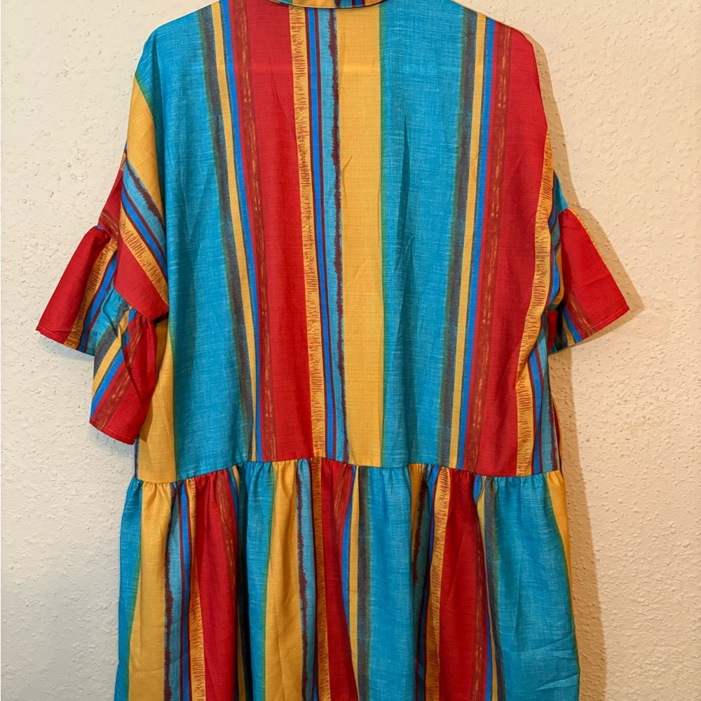 Colorful Striped Maxi Dress - Picture 3 of 9